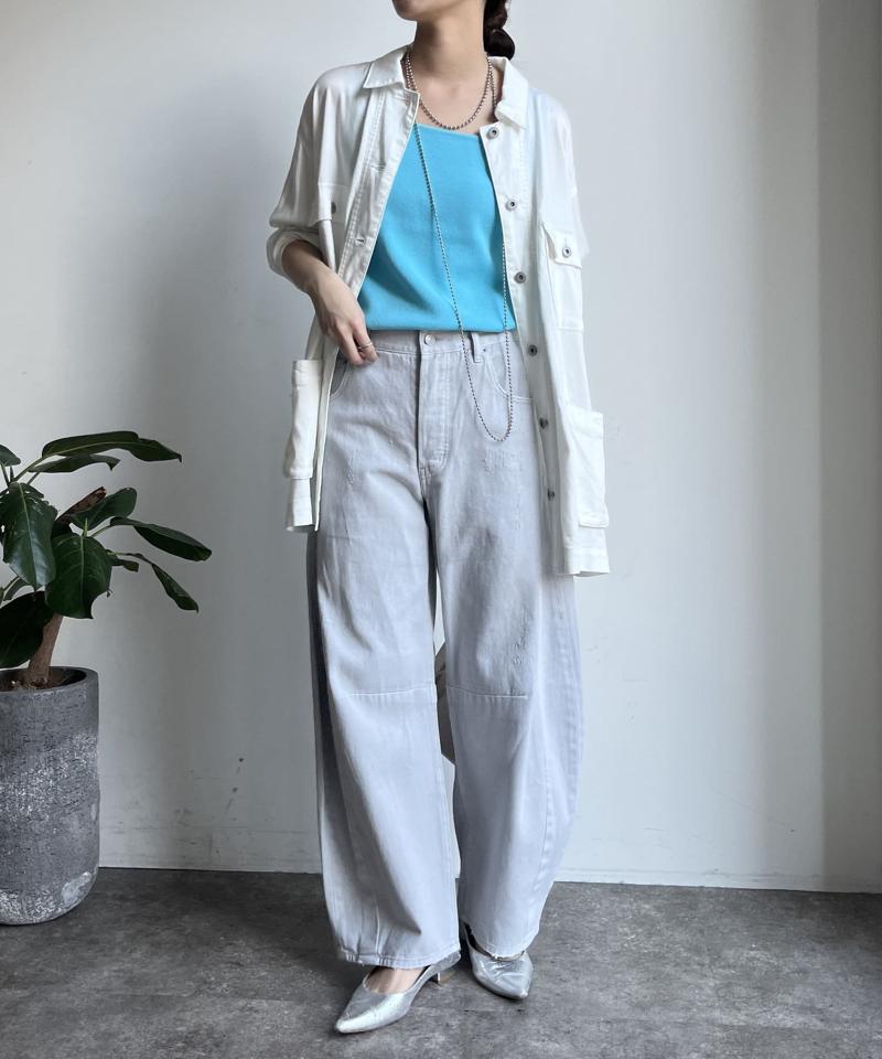 【完売カラー再追加！】スクエアニットタンク