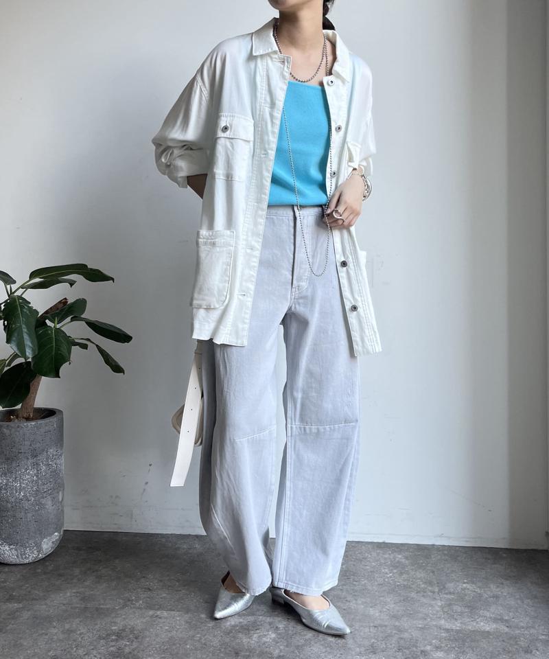 【完売カラー再追加！】スクエアニットタンク