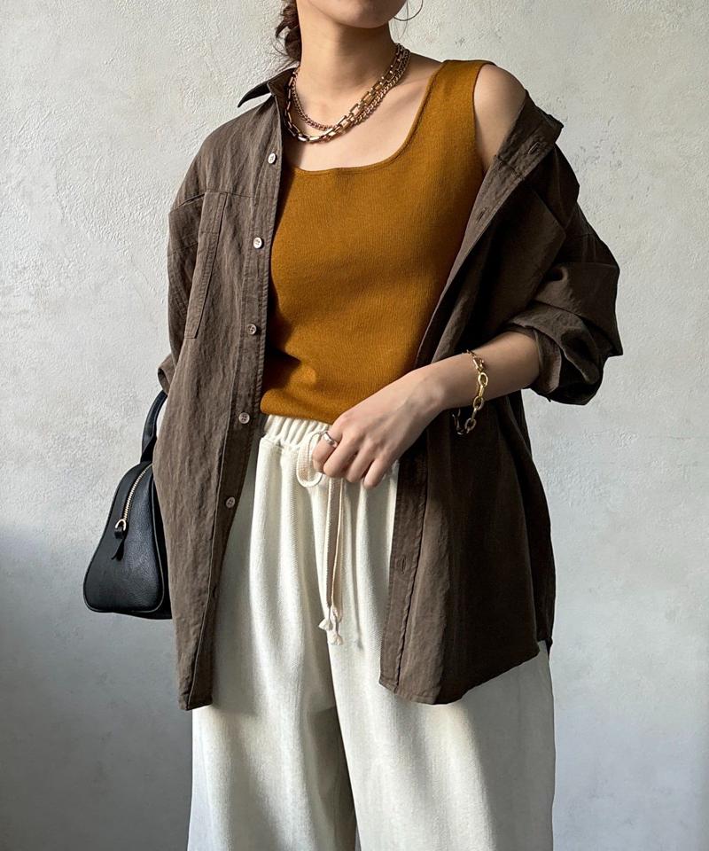 【完売カラー再追加！】スクエアニットタンク