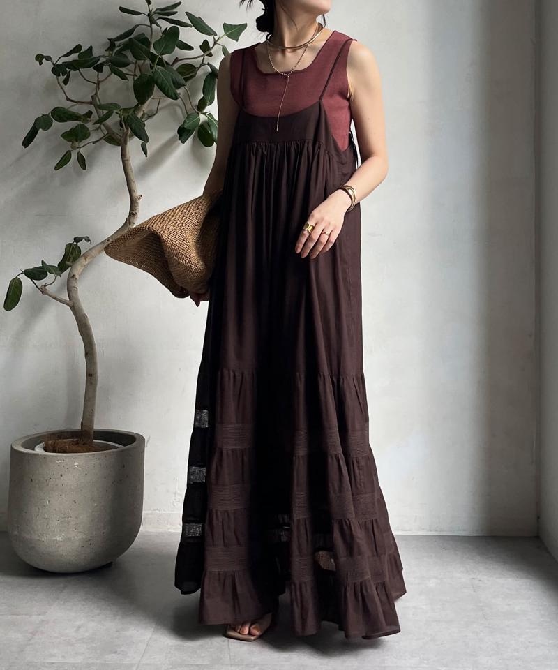 【完売カラー再追加！】スクエアニットタンク