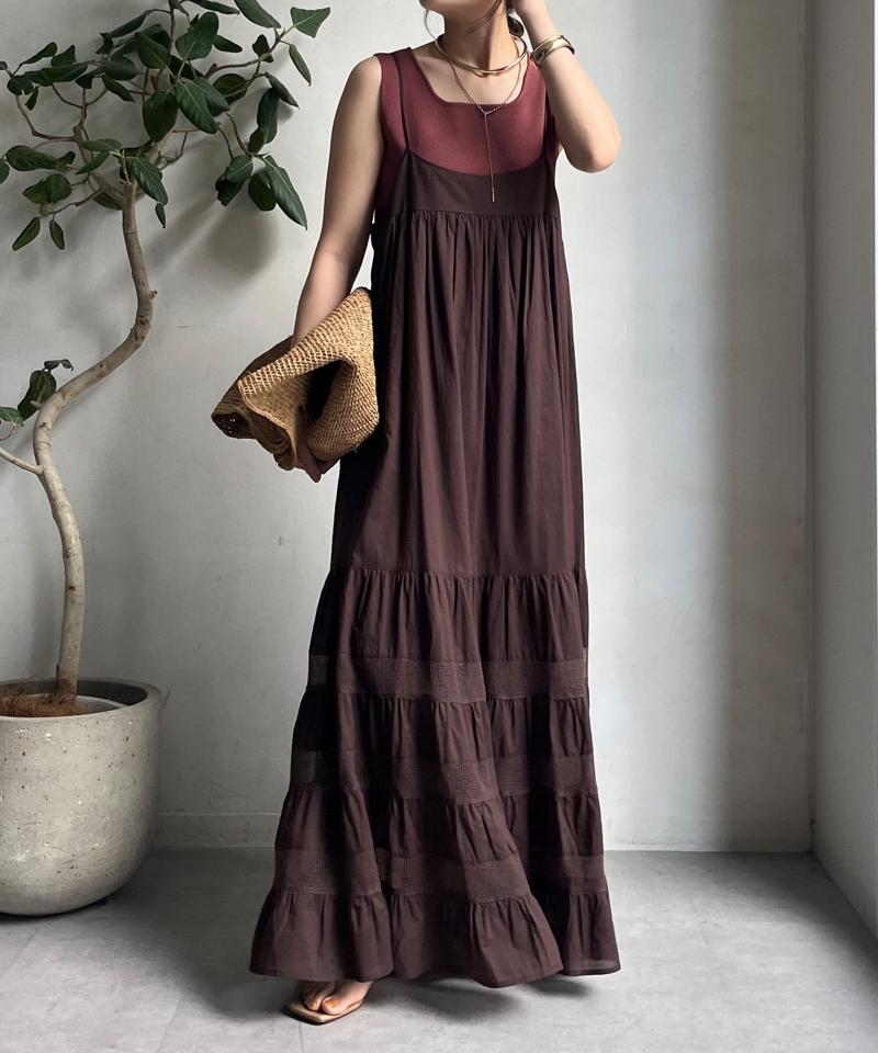 【完売カラー再追加！】スクエアニットタンク