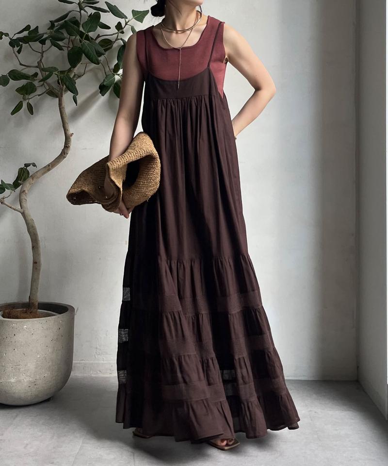 【完売カラー再追加！】スクエアニットタンク