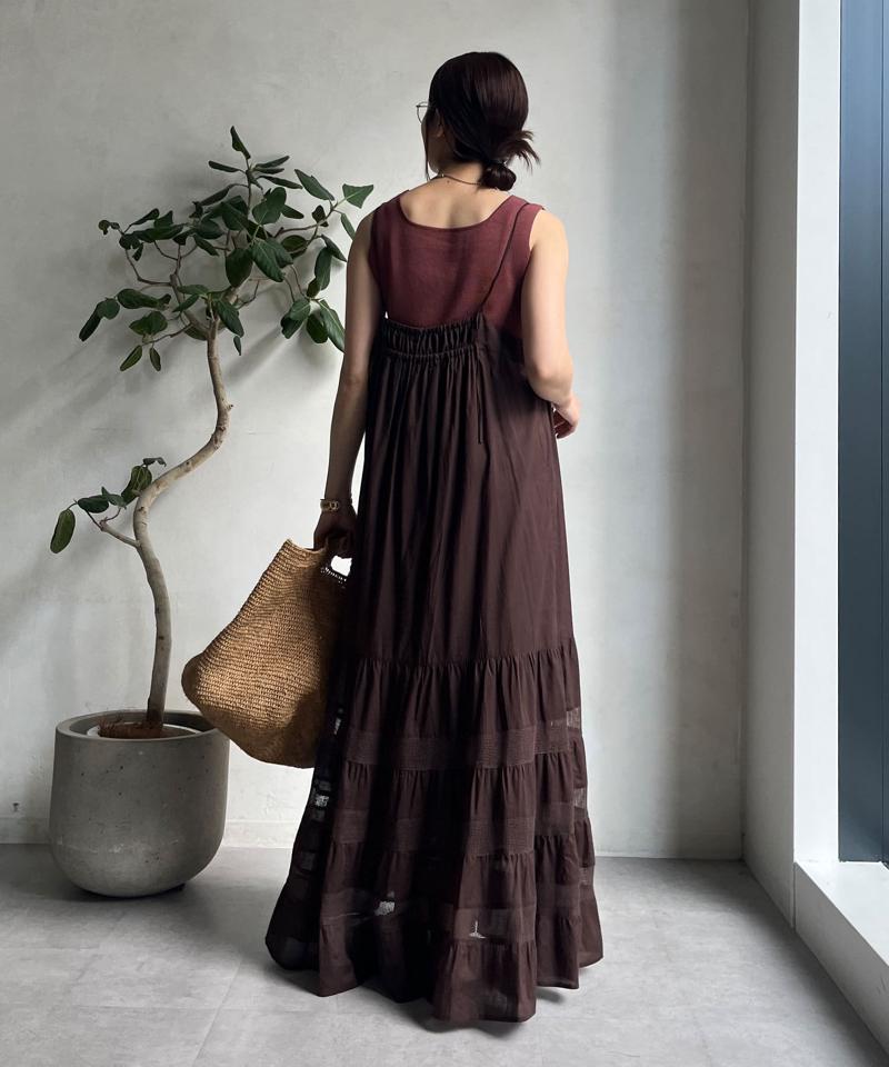 【完売カラー再追加！】スクエアニットタンク