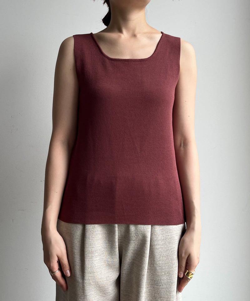 【完売カラー再追加！】スクエアニットタンク