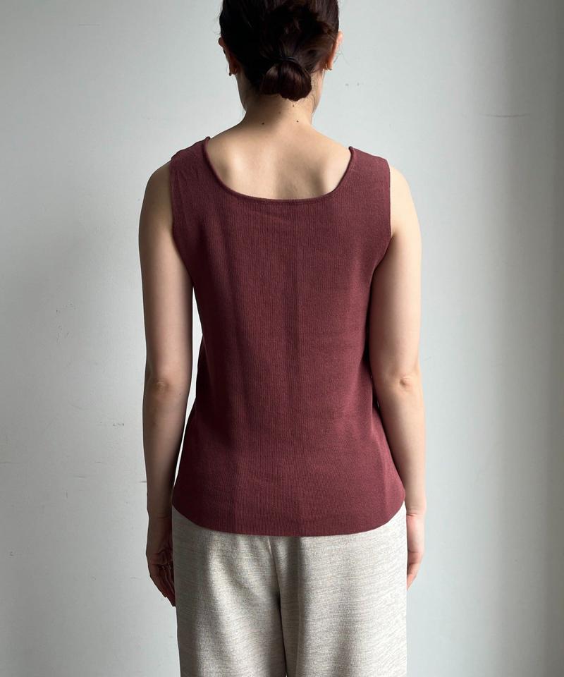 【完売カラー再追加！】スクエアニットタンク