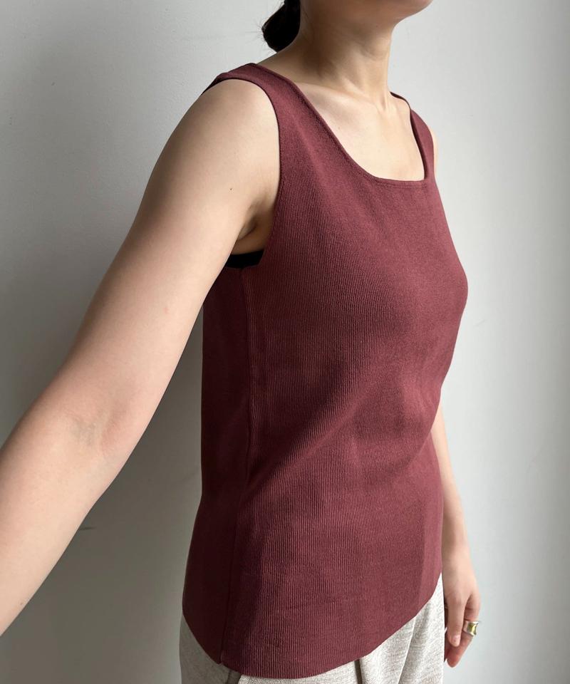 【完売カラー再追加！】スクエアニットタンク