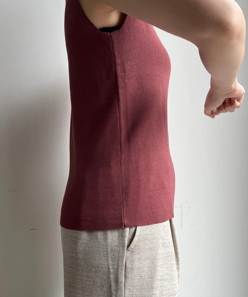 【完売カラー再追加！】スクエアニットタンク