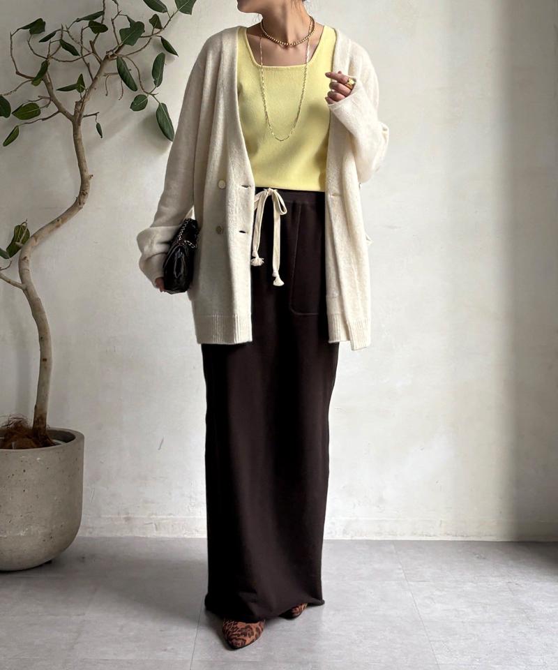 【完売カラー再追加！】スクエアニットタンク