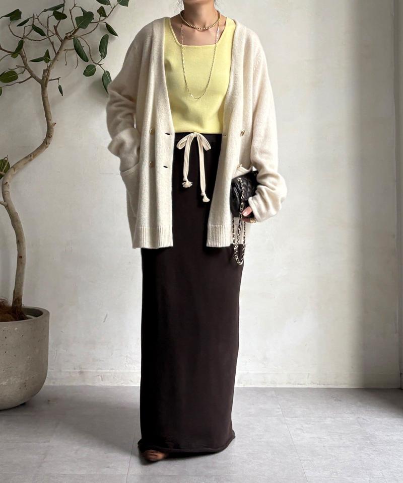 【完売カラー再追加！】スクエアニットタンク