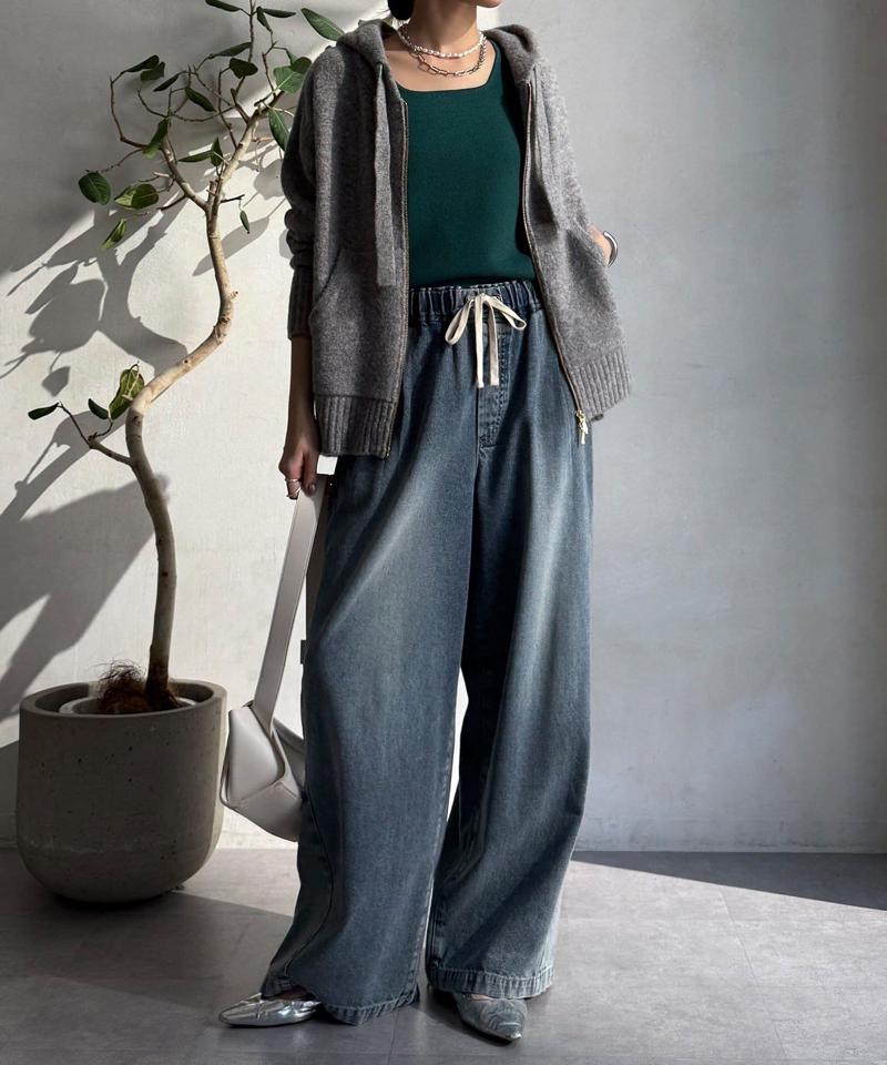 【完売カラー再追加！】スクエアニットタンク