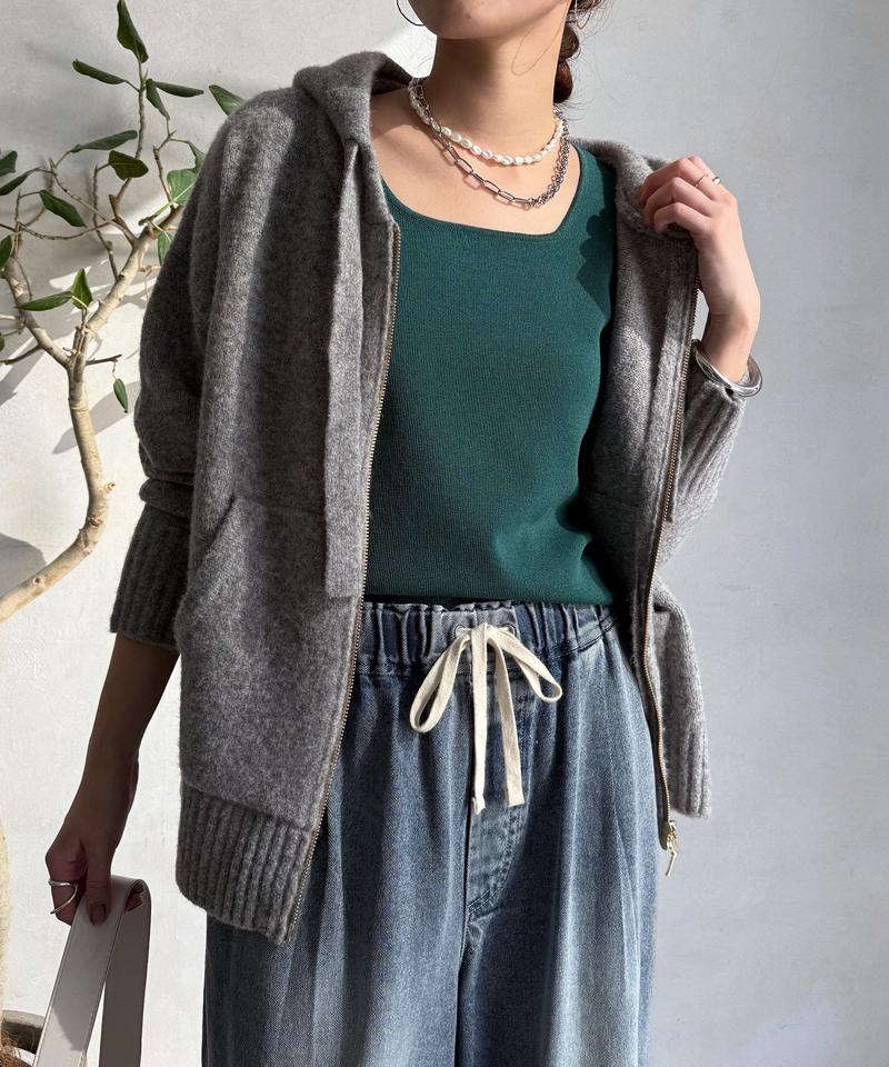 【完売カラー再追加！】スクエアニットタンク