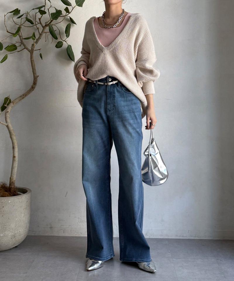 【完売カラー再追加！】スクエアニットタンク