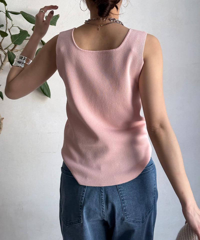 【完売カラー再追加！】スクエアニットタンク