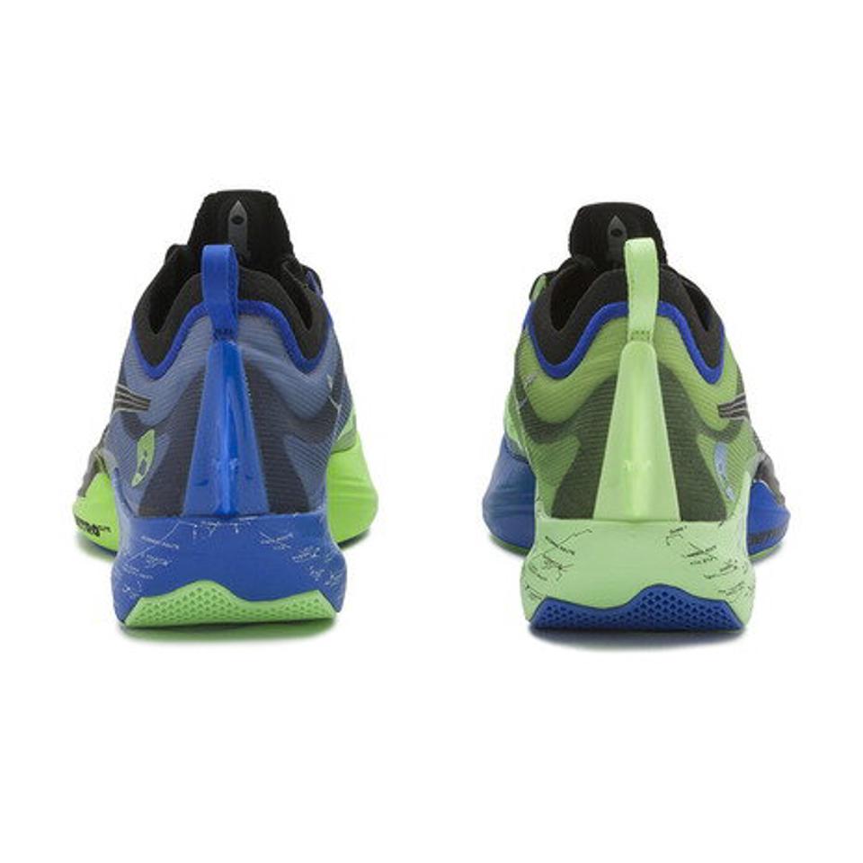 プーマ（PUMA）（メンズ）ランニングシューズ FAST-R NITRO EKIDEN ブルー グリーン 37872501 スニーカー ジョギング 駅伝 部活 マラソン