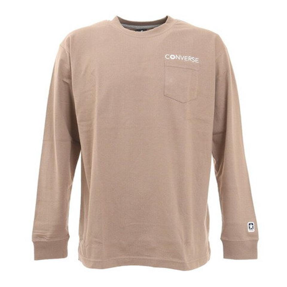 コンバース（CONVERSE）（メンズ）クルーネックロングスリーブTシャツ CA212383L-3200