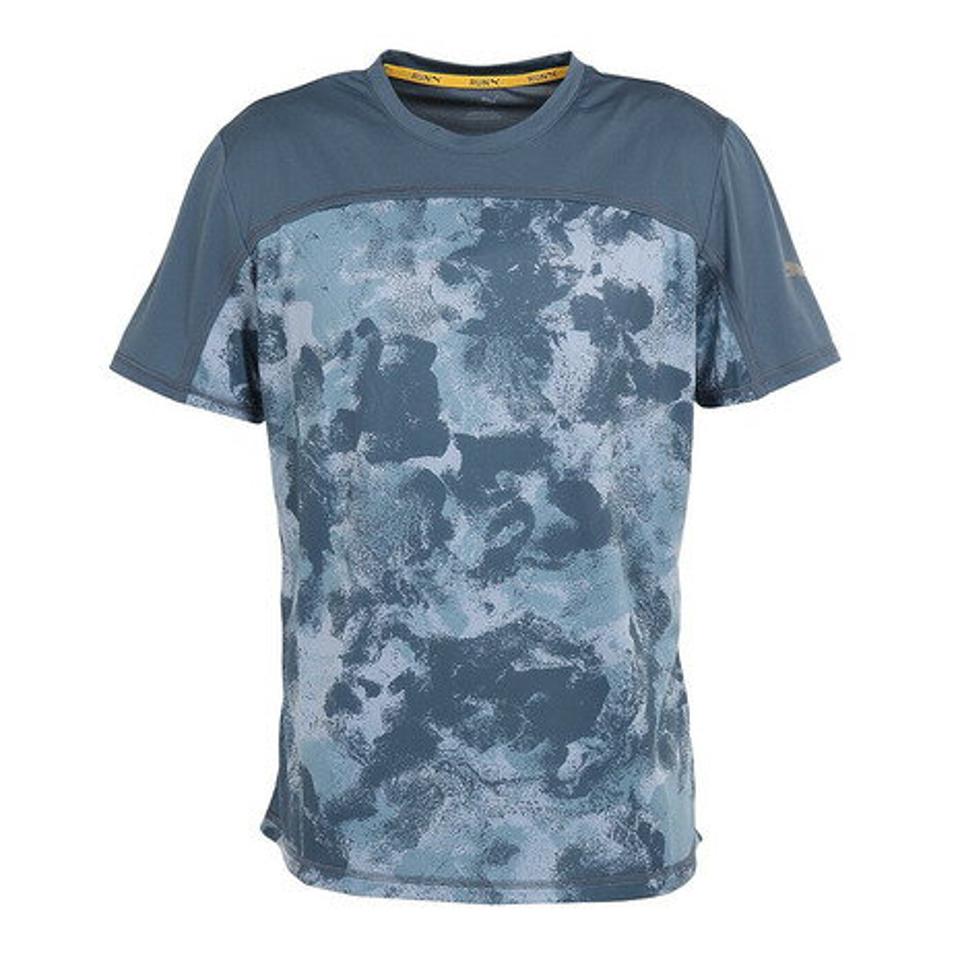 プーマ（PUMA）（メンズ）ランニング AOP 半袖Tシャツ 522907 18 BLUG