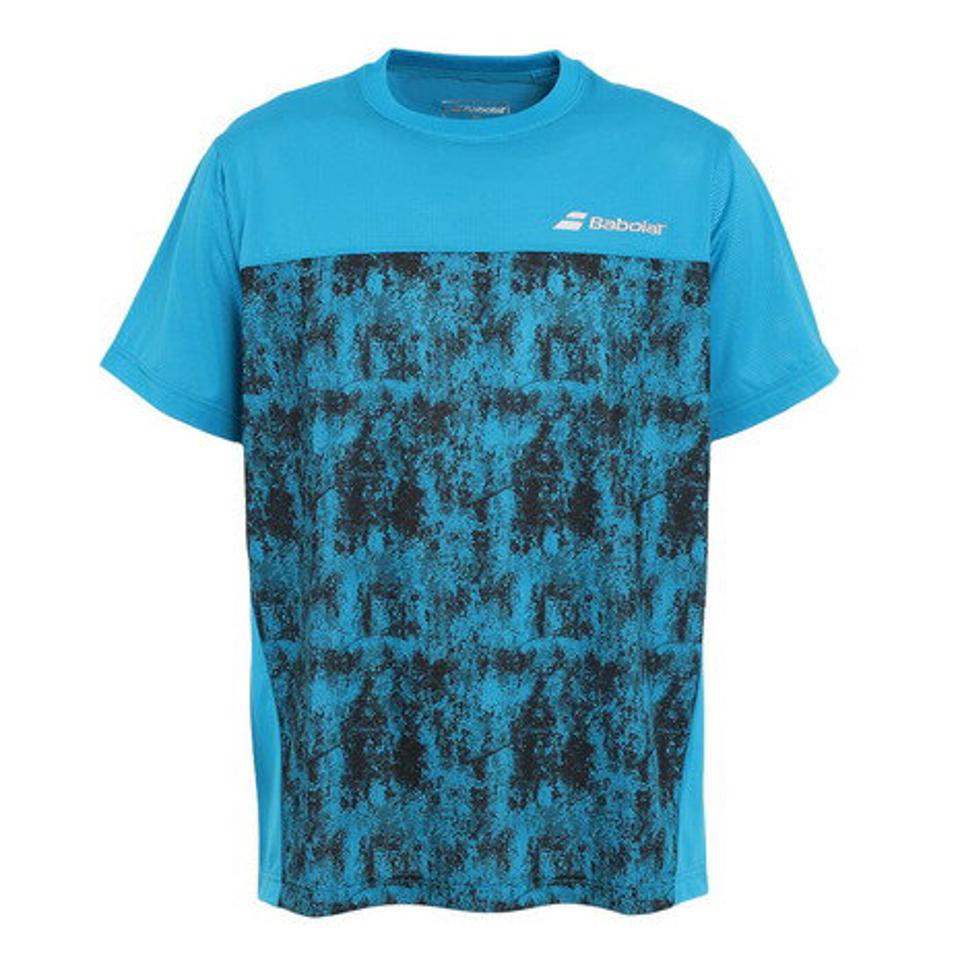 バボラ（BABOLAT）（メンズ）テニスウェア PURE SHORT SLEEVE SHIRT BUP2555 BL