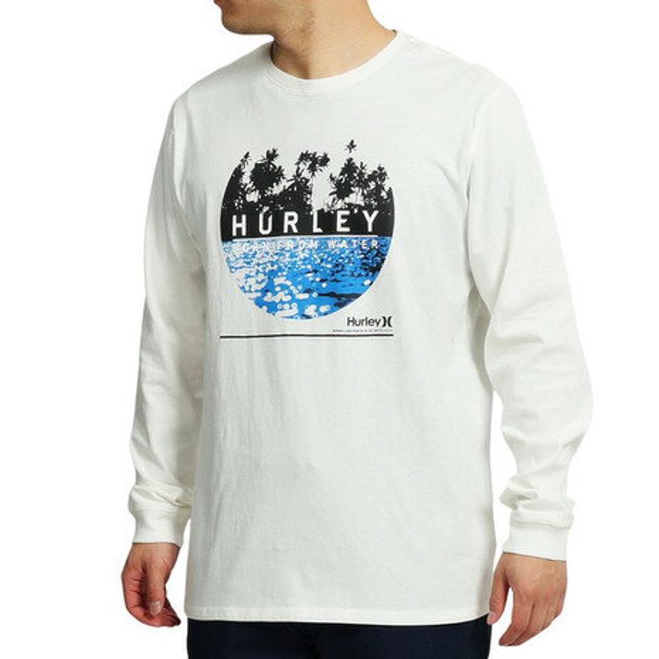 ハーレー（HURLEY）（メンズ）長袖シャツ メンズ BORN FROM WATER MLS2100016-WHT