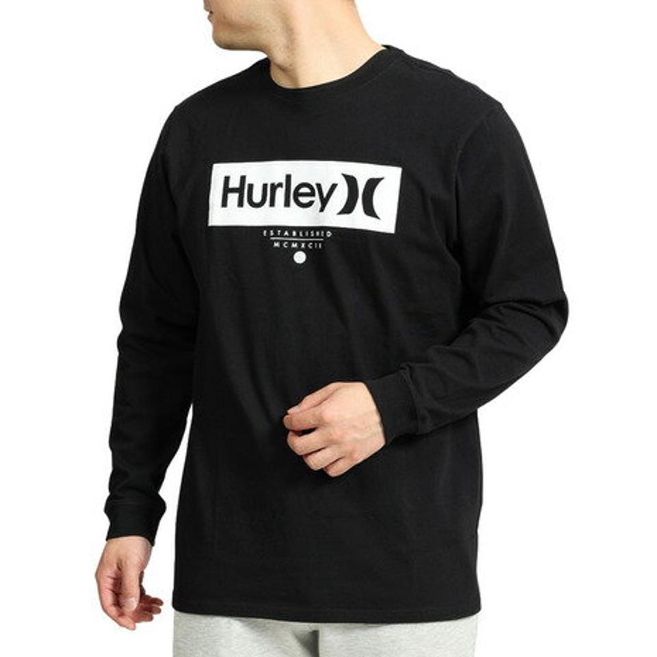 【2点10%OFFクーポン対象！8/17まで】ハーレー（HURLEY）（メンズ）BOX LOGO 長袖シャツ MLS2100015-BLK