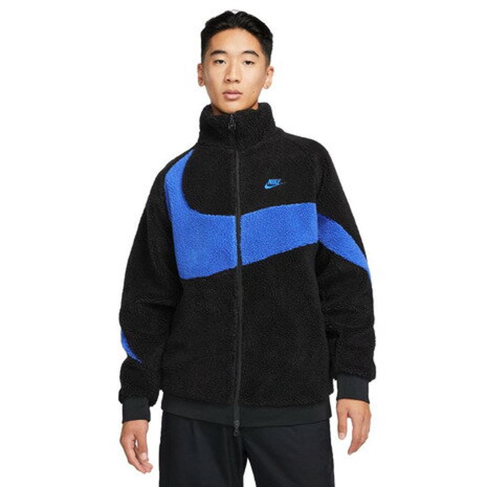 【15%OFFクーポン対象！1/11まで】ナイキ（NIKE）（メンズ）リバーシブルボアジャケット フリース VM スウッシュ フルジップ ジャケット BQ6546-009