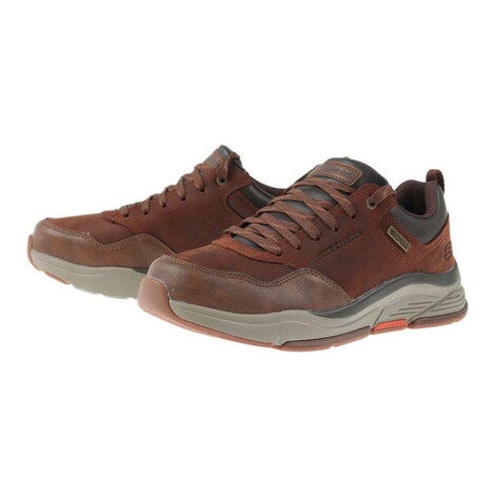 スケッチャーズ（SKECHERS）（メンズ）レザースニーカー カジュアルシューズ BENAGO HOMBRE 210021-CDB