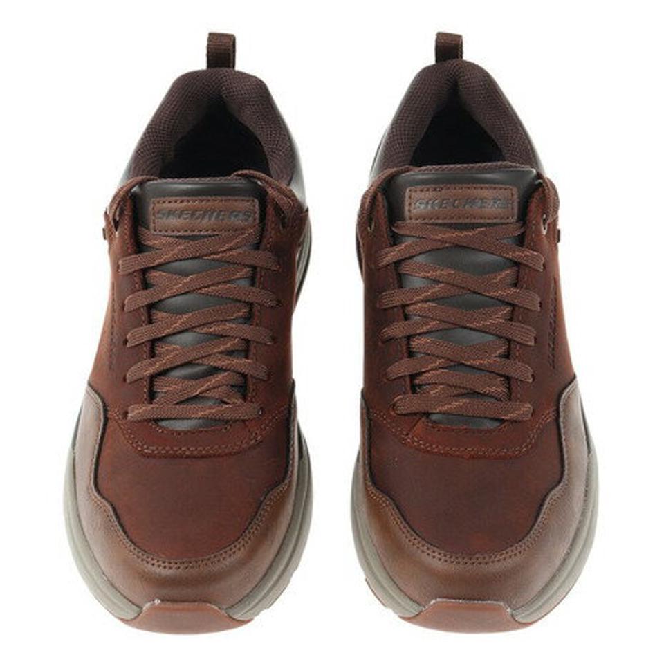 スケッチャーズ（SKECHERS）（メンズ）レザースニーカー カジュアルシューズ BENAGO HOMBRE 210021-CDB