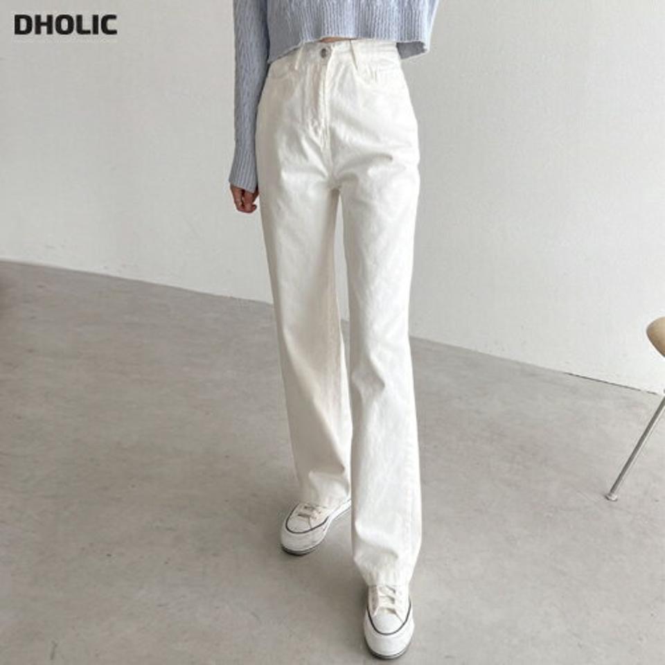 ワイドストレートコットンパンツ・p001899 レディース 【pt】パンツ ロング丈 単色 無地 シンプル ベーシック コットン 綿 ワイド ストレート カジュアル ラフ 春 夏 秋 冬 白 ホワイト 韓国ファッション MKT