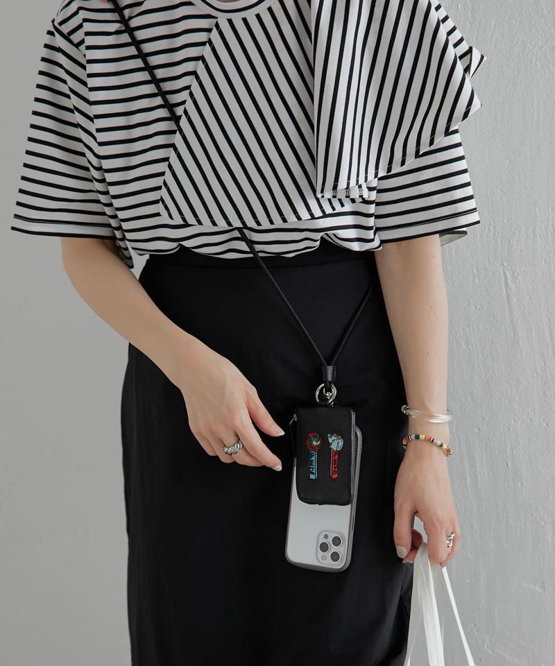 【PEZ(ペッツ) ×ear】WEB限定追加/牛革モバイルストラップショルダー
