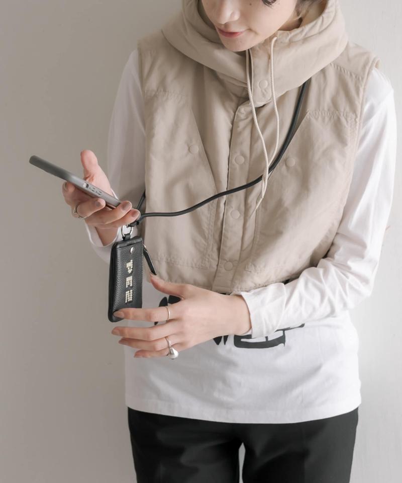 【PEZ(ペッツ) ×ear】WEB限定追加/牛革モバイルストラップショルダー