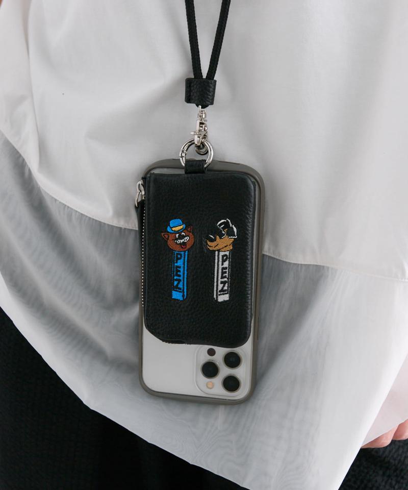 【PEZ(ペッツ) ×ear】WEB限定追加/牛革モバイルストラップショルダー