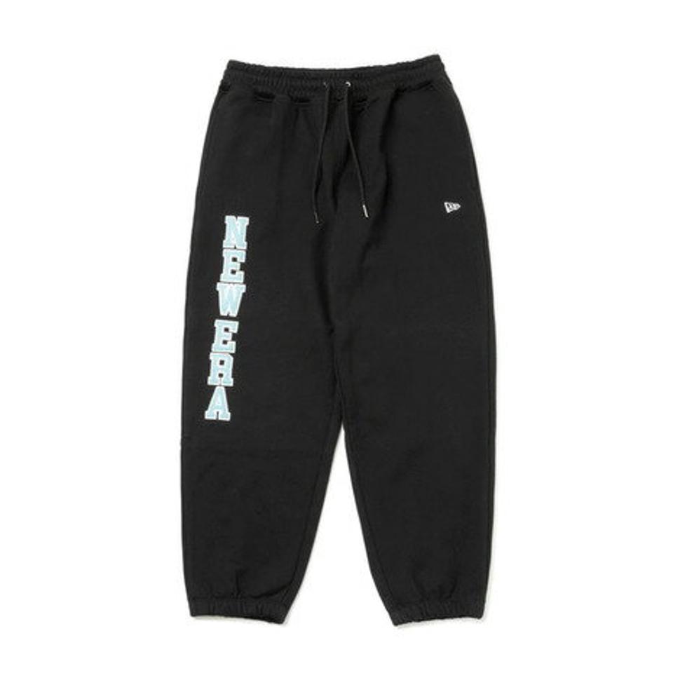 ニューエラ(NEW ERA)(メンズ)裏毛 オーバーサイズド スウェットパンツ Classic College カレッジロゴ ダークグリーン 13330902