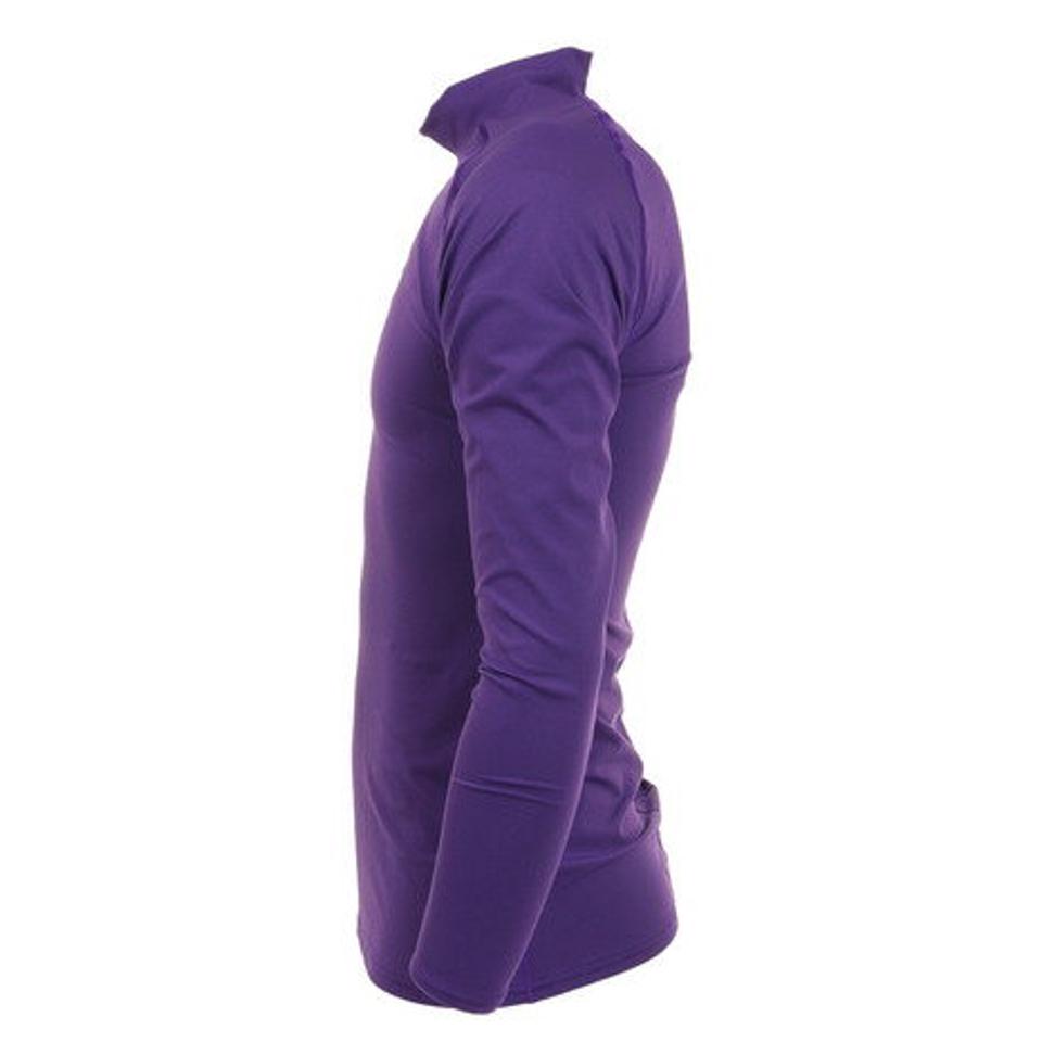 デュアリグ（DUARIG）（メンズ）サッカーウェア ドライプラス抗菌ストレッチハイネック長袖Tシャツ 741D1ES5708 PUL