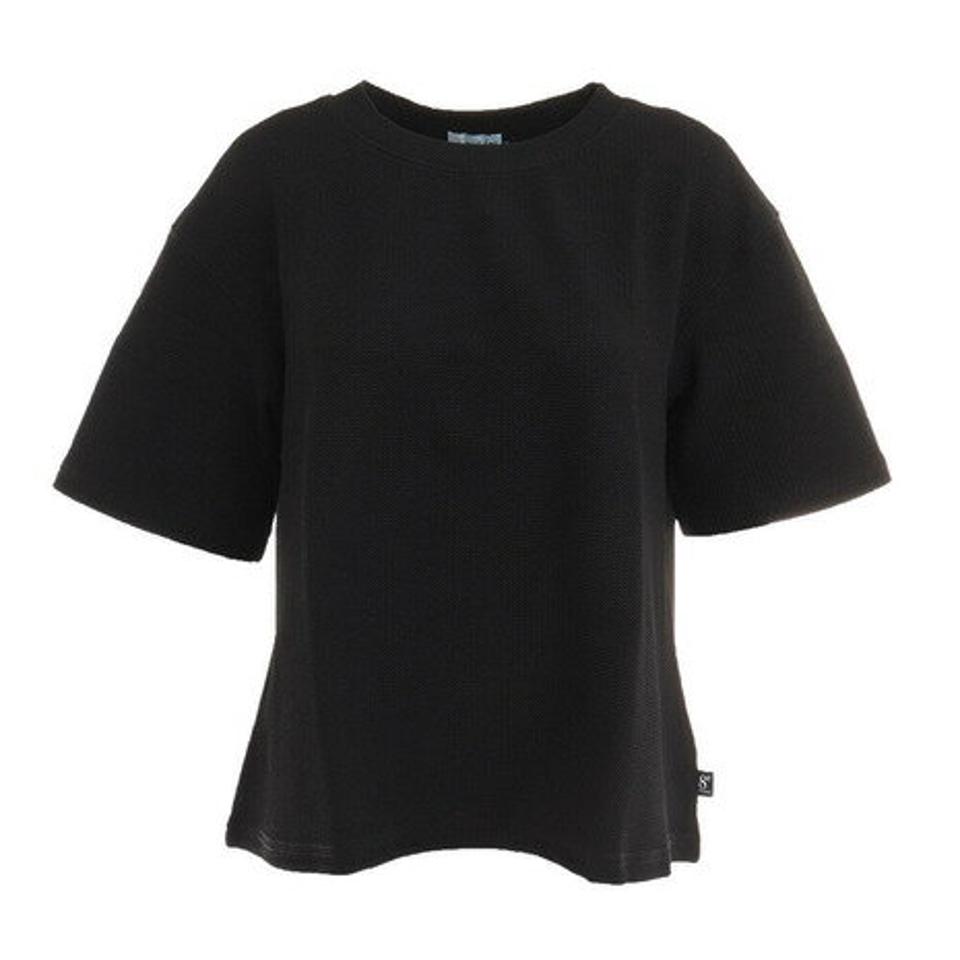 【2/5 24h限定 エントリー＆対象4店舗買い回りで最大P10倍！】ウィッテム（HUITIEME）（レディース）JACQUARD Tシャツ HU20SEG864407BLK