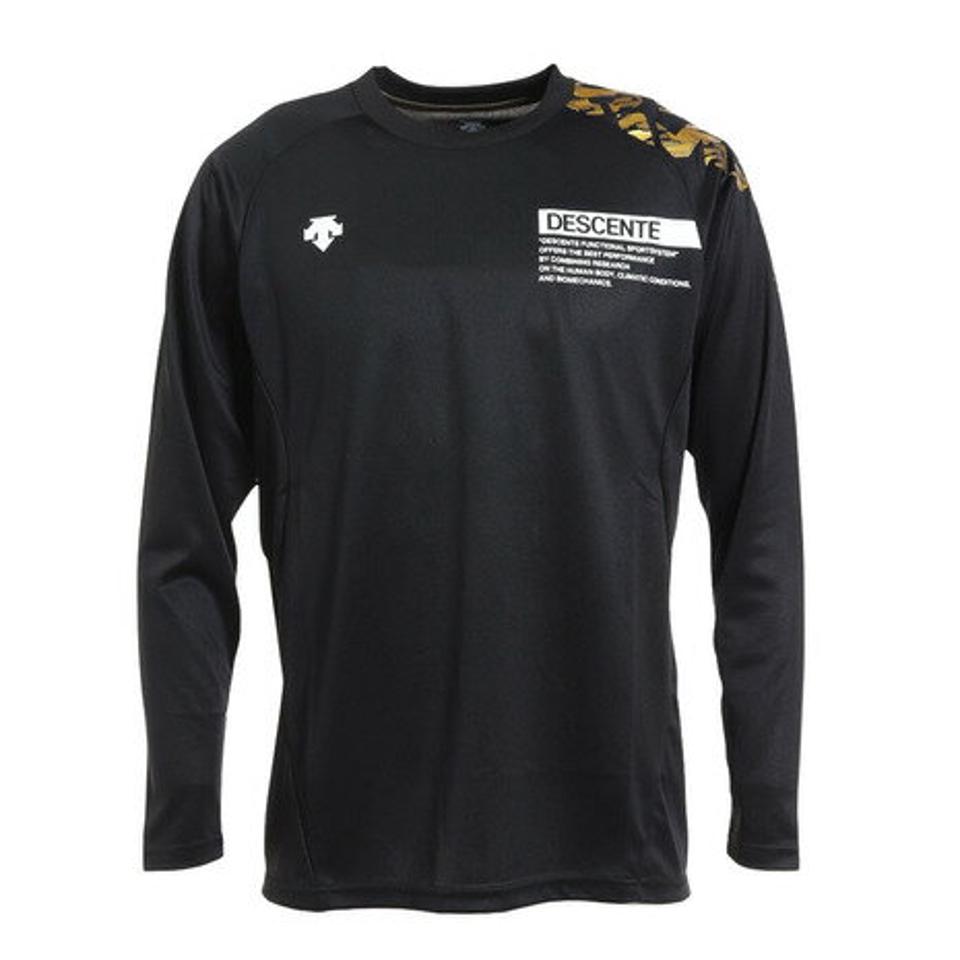 デサント（DESCENTE）（メンズ、レディース） 長袖プラクティスシャツ DVUUJB52 BK バレーボールウェア