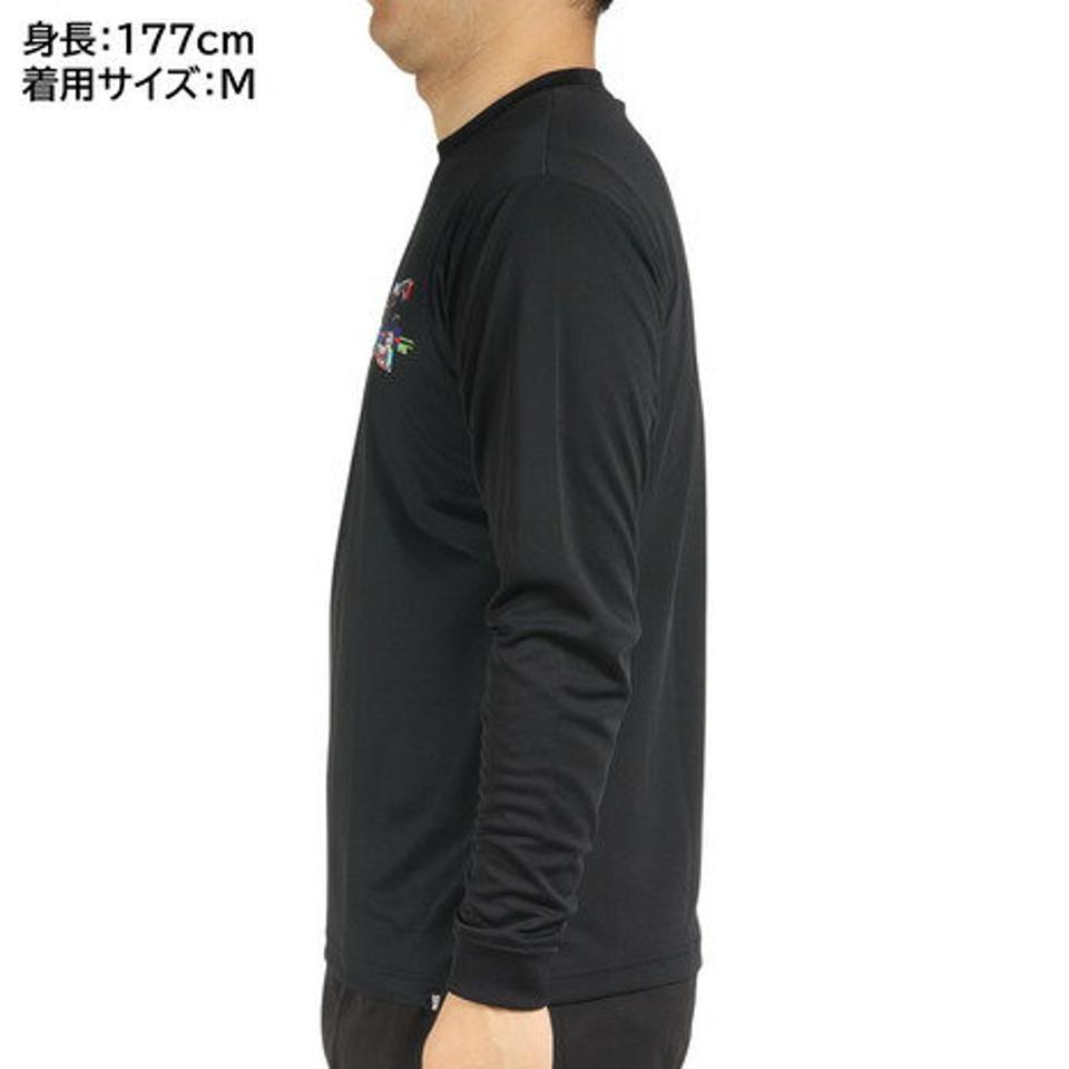 スポルディング（SPALDING）（メンズ）バスケットボールウェア UVカット ロンT 長袖Tシャツ デジタルノイズロゴ SMT22117