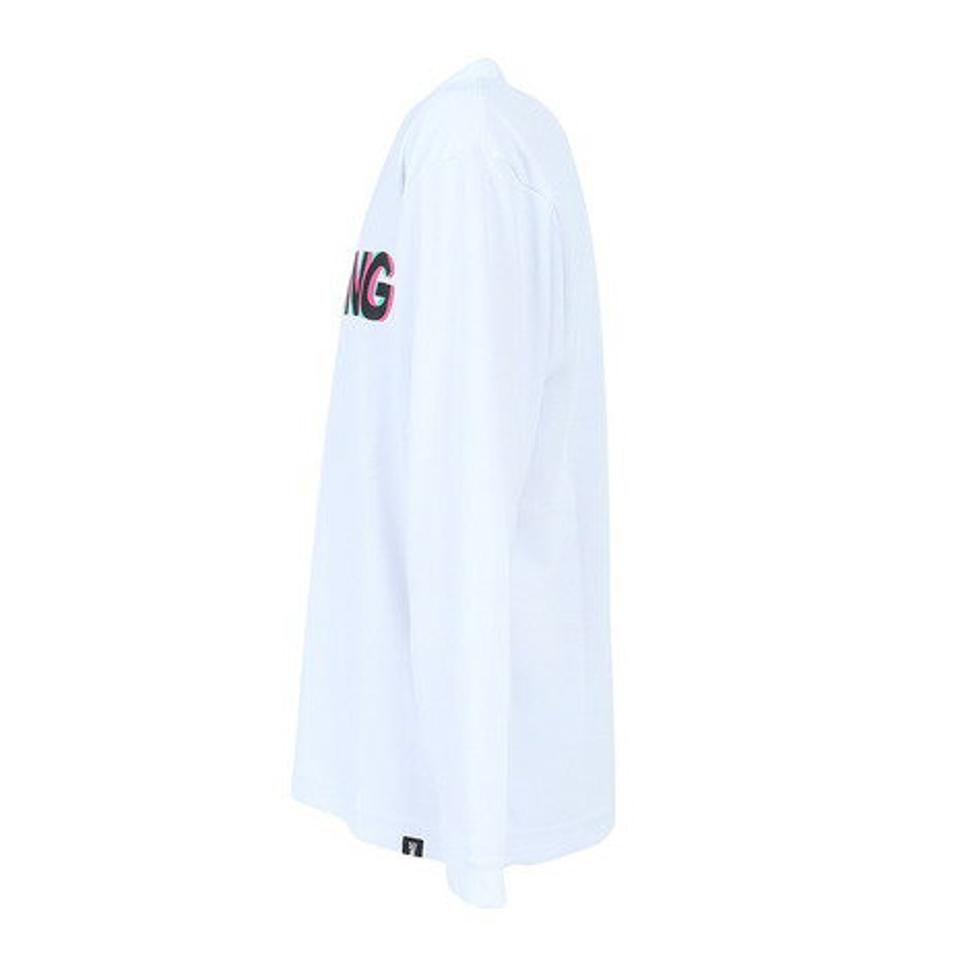 スポルディング（SPALDING）（キッズ）バスケットボールウェア UVカット ロンT ロングスリーブ Tシャツ レイヤーロゴ SJT22170WH