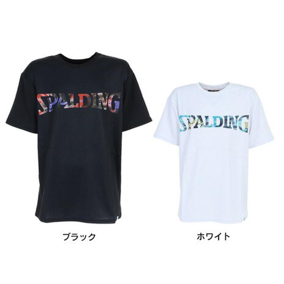スポルディング（SPALDING）（キッズ） バスケットボールウェア ジュニア Tシャツ タイダイマーブリングロゴ SJT22166