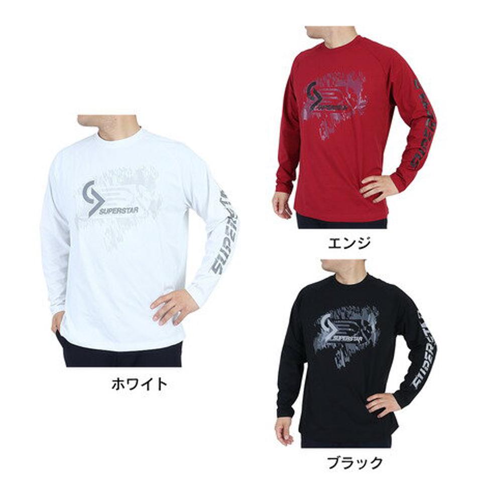 ミズノ（MIZUNO）（メンズ）バスケットボールウェア ロンT SUPERSTAR 長袖Tシャツ 32JAS266