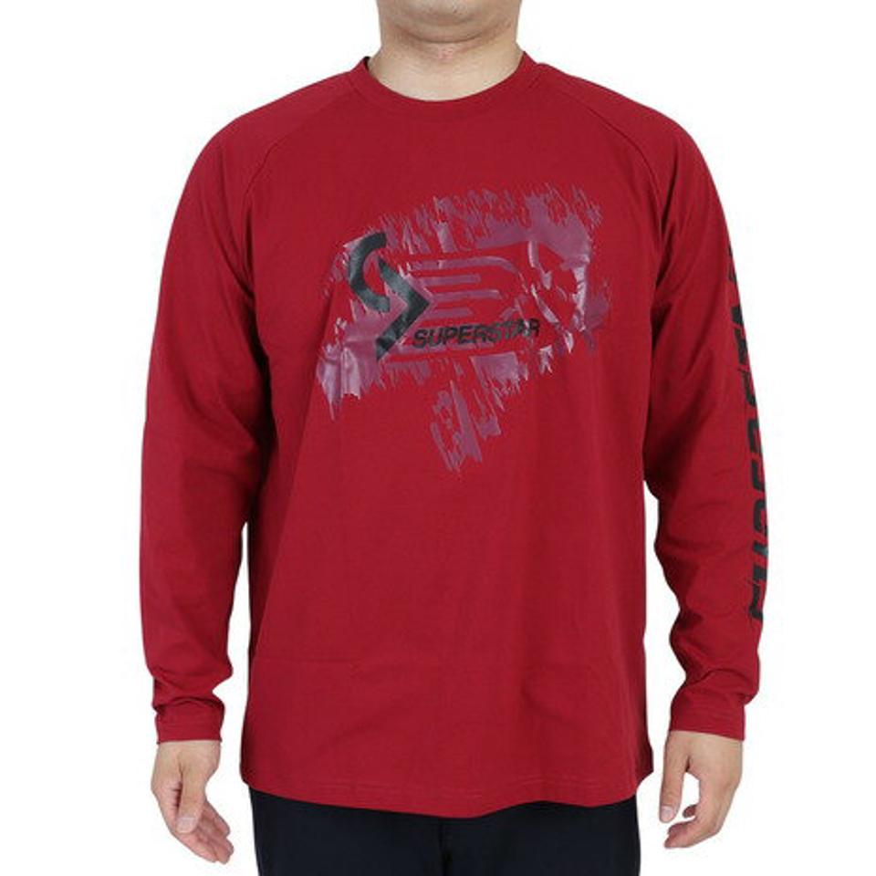 ミズノ（MIZUNO）（メンズ）バスケットボールウェア ロンT SUPERSTAR 長袖Tシャツ 32JAS266