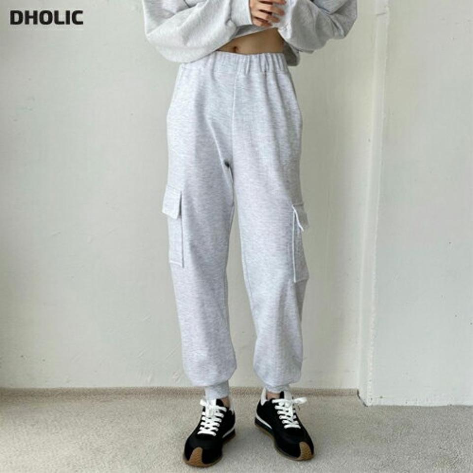 カーゴスウェットジョガーパンツ・p001994 レディース 【pt】パンツ ロング丈 単色 無地 シンプル ベーシック ジョガーパンツ カーゴ スウェット トレーナー ウエストゴム 秋 冬 カジュアル ラフ ゆったり 楽ちん 韓国ファッション MKT