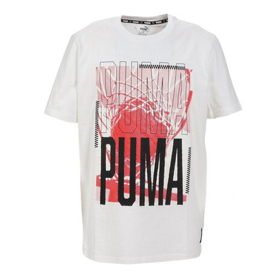 プーマ（PUMA）（メンズ）バスケットボールウェア HOOPS グラフィック 半袖Tシャツ 62027902