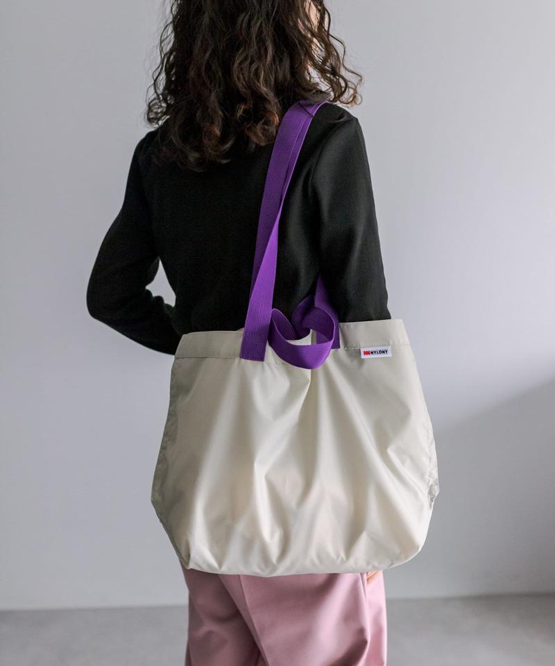 NYLONY コントラストツーハンドルトート S