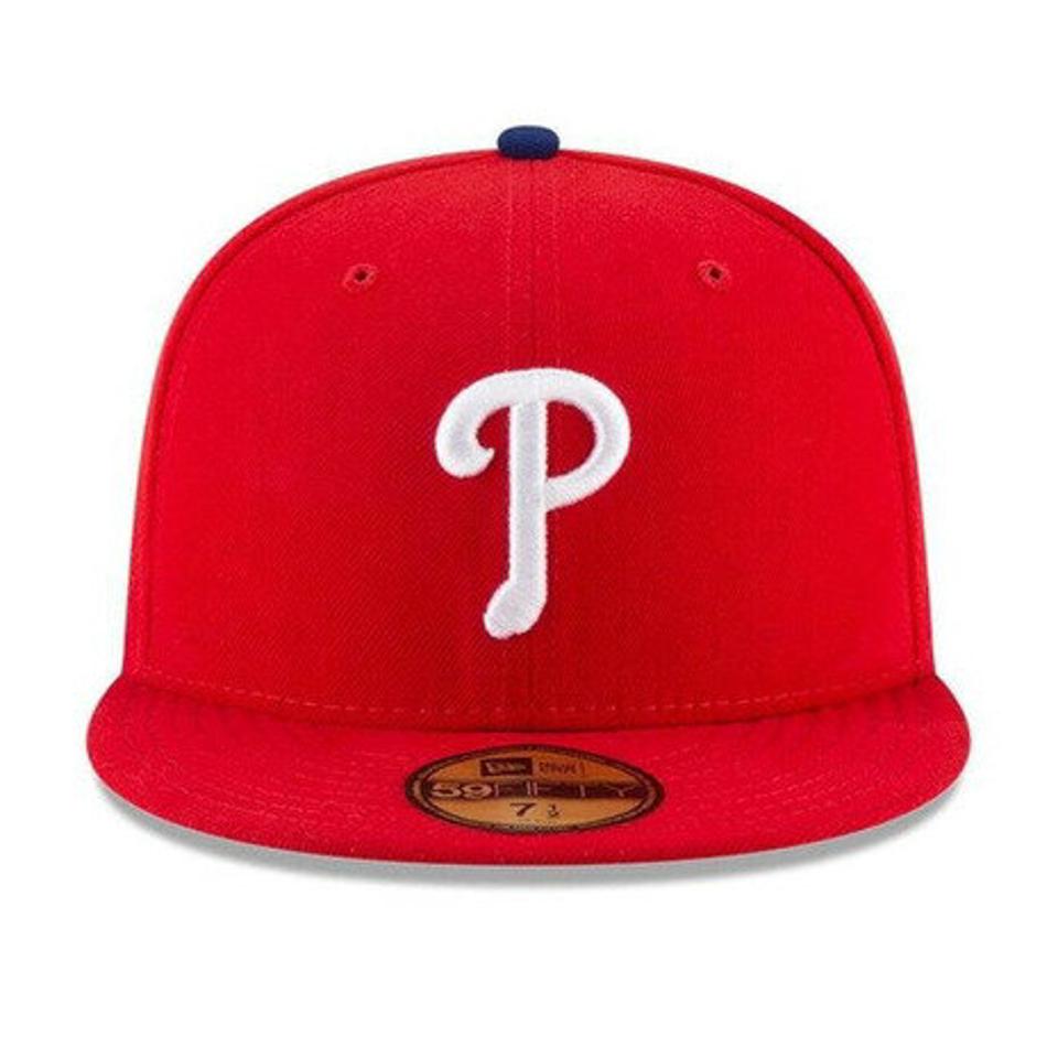 ニューエラ（NEW ERA）（メンズ、レディース）キャップ 59FIFTY MLBオンフィールド フィラデルフィア・フィリーズ ゲーム 11449351