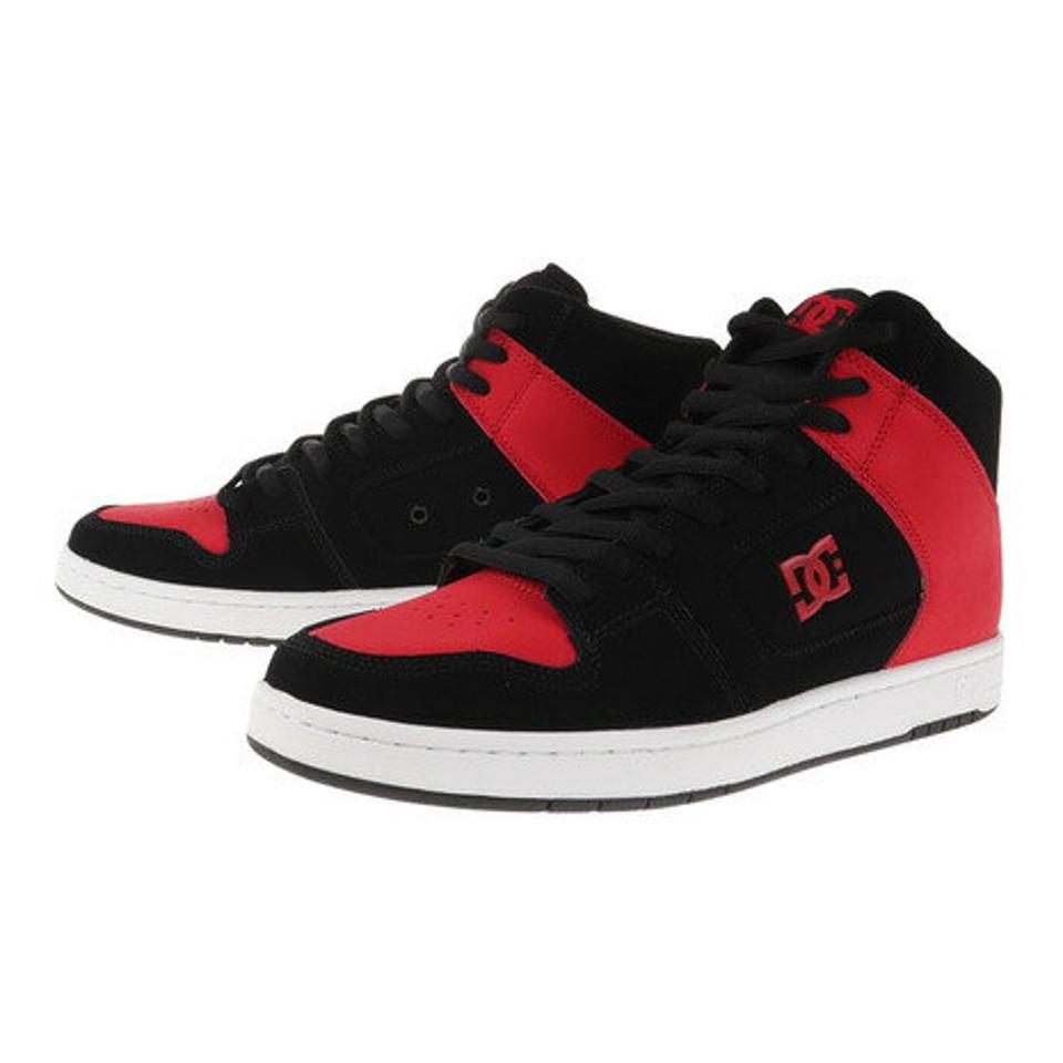 ディーシー・シュー（DC SHOE）（メンズ）スニーカー マンテカ 4 ハイ 23SP ブラック レッド DM231001BLR カジュアル ボーダー シューズ ハイカット タウン