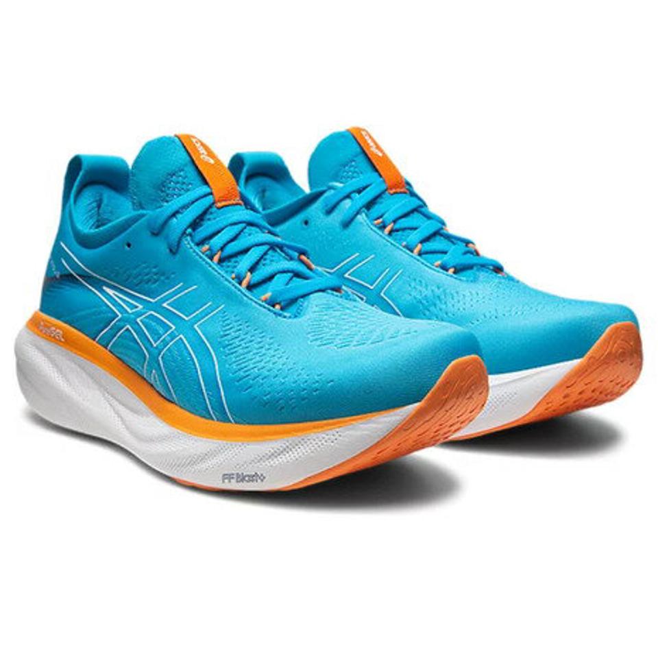 アシックス（ASICS）（メンズ）ランニングシューズ ゲル ニンバス 25 GEL-NIMBUS 25 ブルー 1011B547.400 スニーカー ジョギング ウォーキング 厚底 軽量