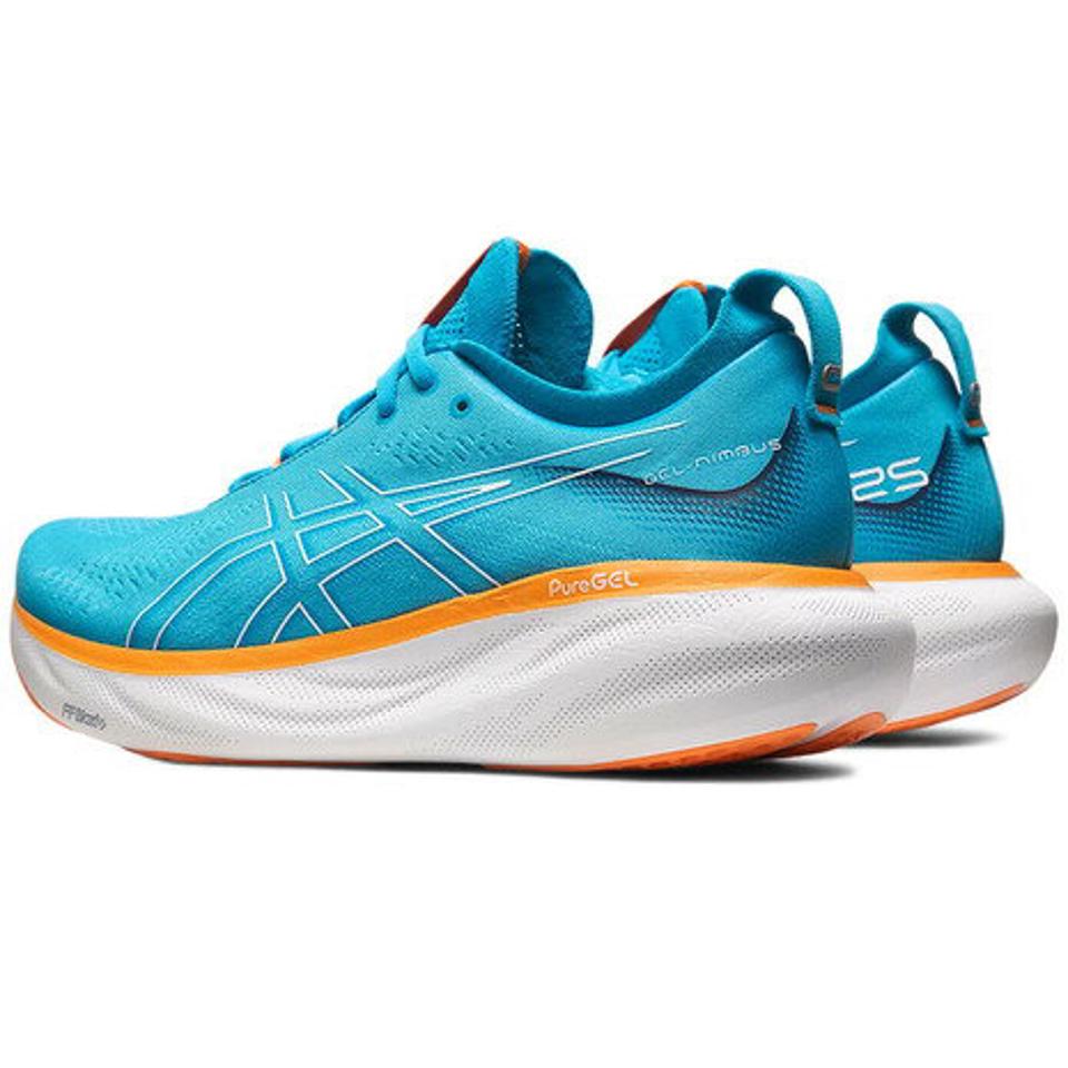 アシックス（ASICS）（メンズ）ランニングシューズ ゲル ニンバス 25 GEL-NIMBUS 25 ブルー 1011B547.400 スニーカー ジョギング ウォーキング 厚底 軽量