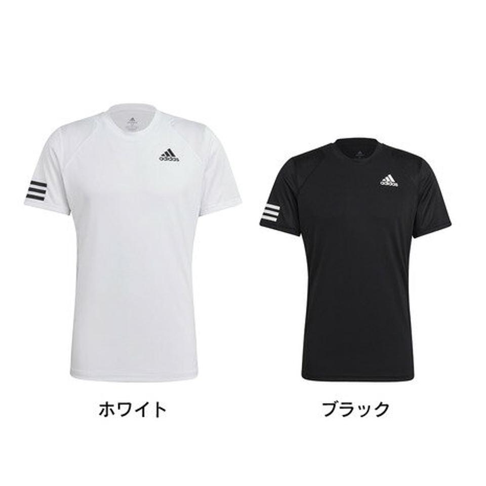 アディダス（adidas）（メンズ）テニスウェア クラブ テニス 3ストライプス 半袖Tシャツ 22590