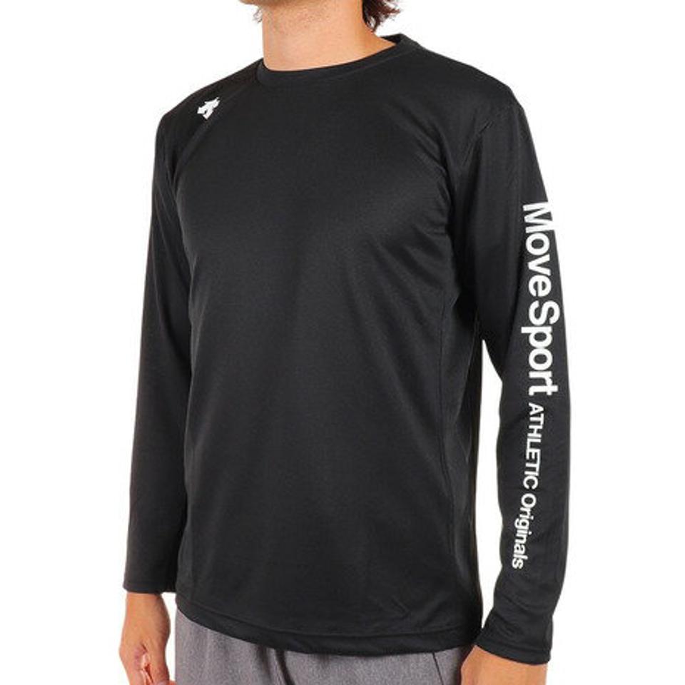 デサント（DESCENTE）（メンズ）DRYMESH ロングスリーブシャツ DMMUJB51 BK