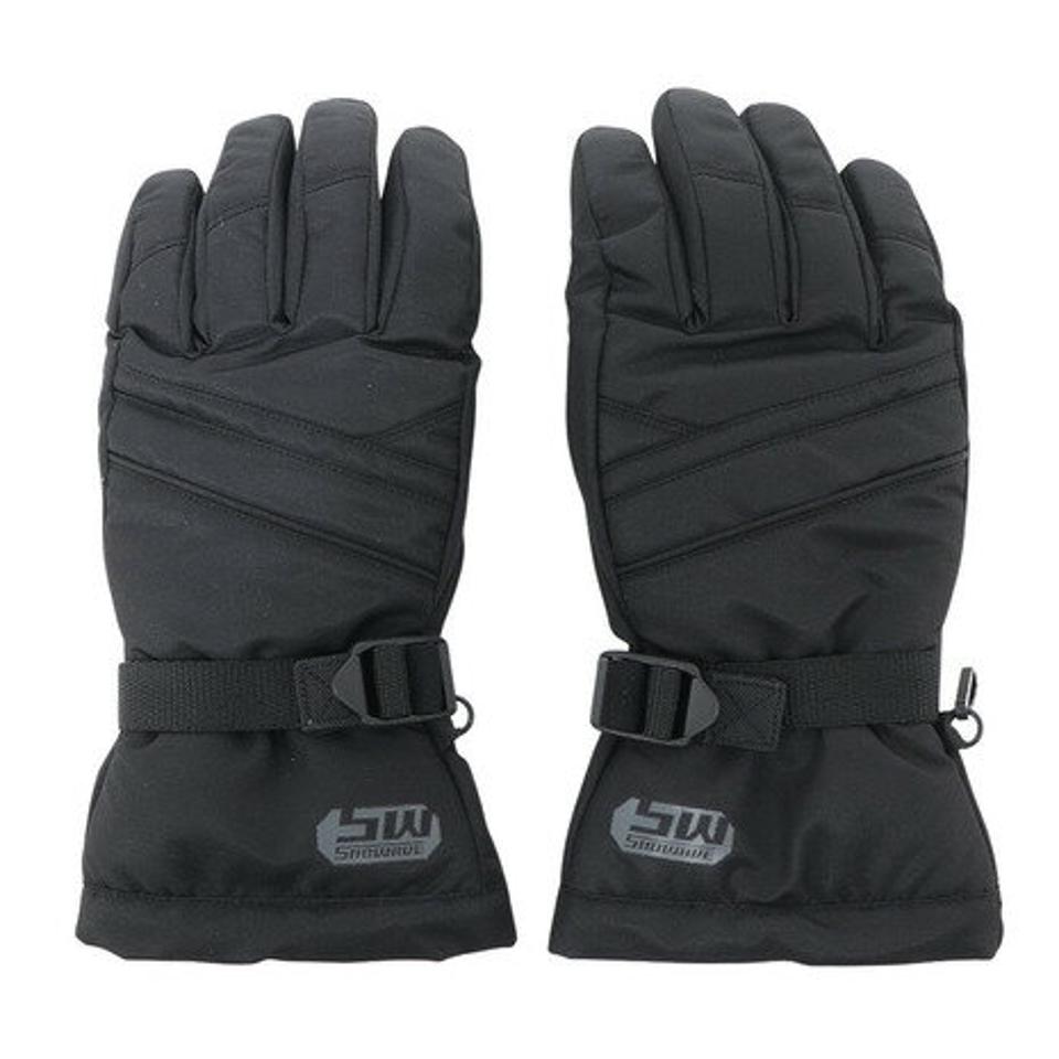 スノーウェイブ（SNOW WABE）（メンズ）スノーグローブ ウインターグローブ GLOVE 五指グローブ 22SW001M BLK スキー スノーボード