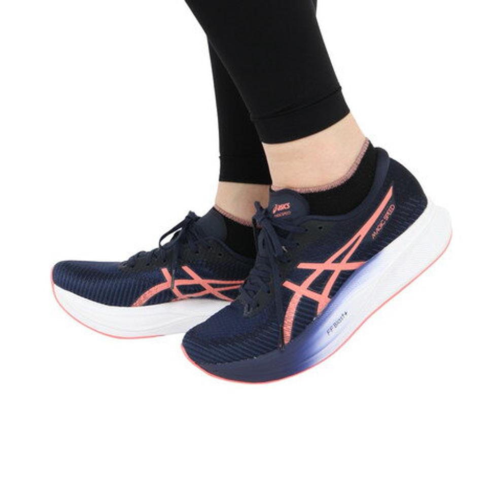 アシックス（ASICS）（レディース）ランニングシューズ マジック スピード 2 1012B274 スニーカートレーニング ジョキング 軽量 通気性